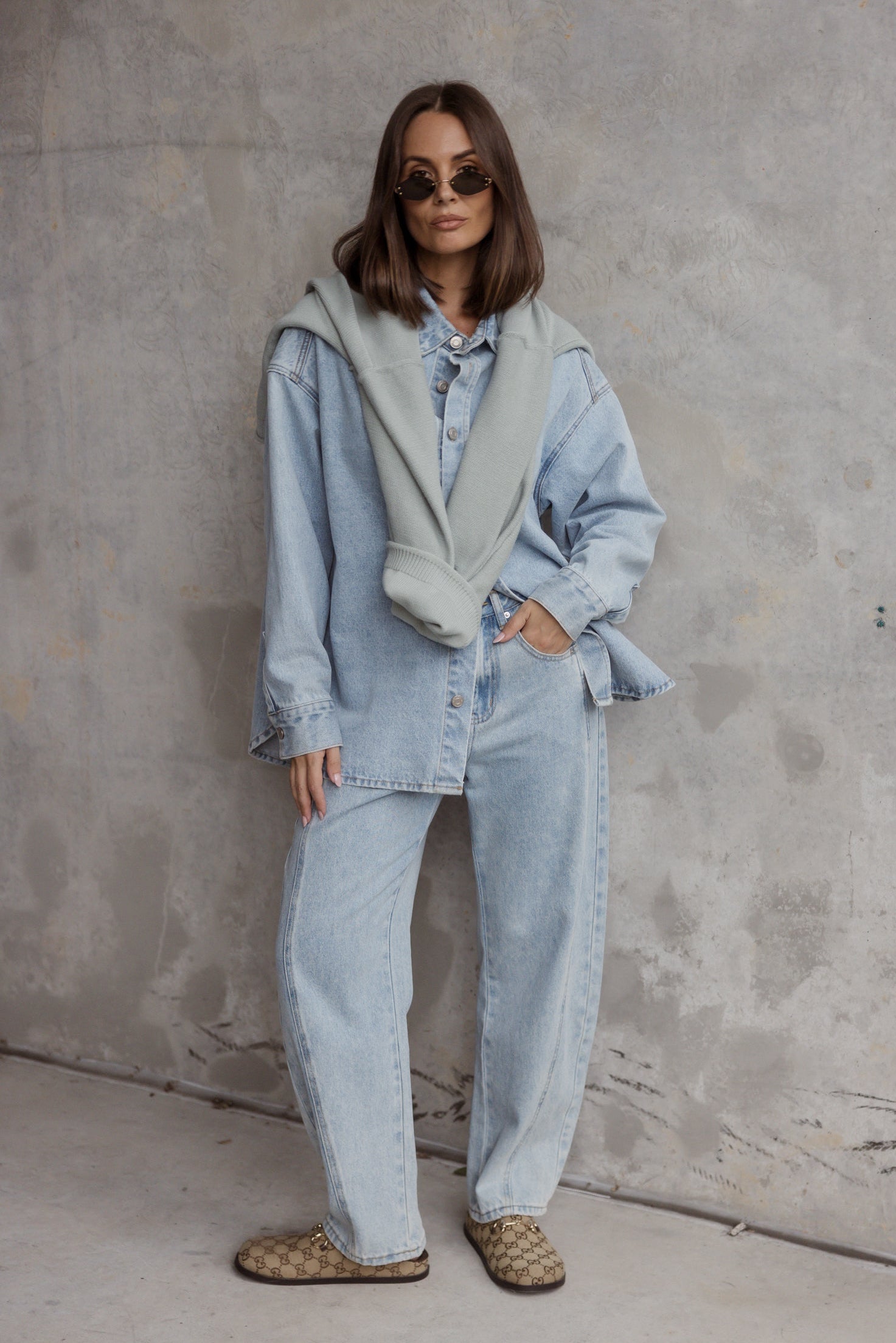SALTY Jeans Light Blue Wash Denim