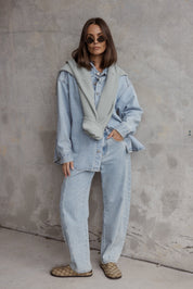 SALTY Jeans Light Blue Wash Denim