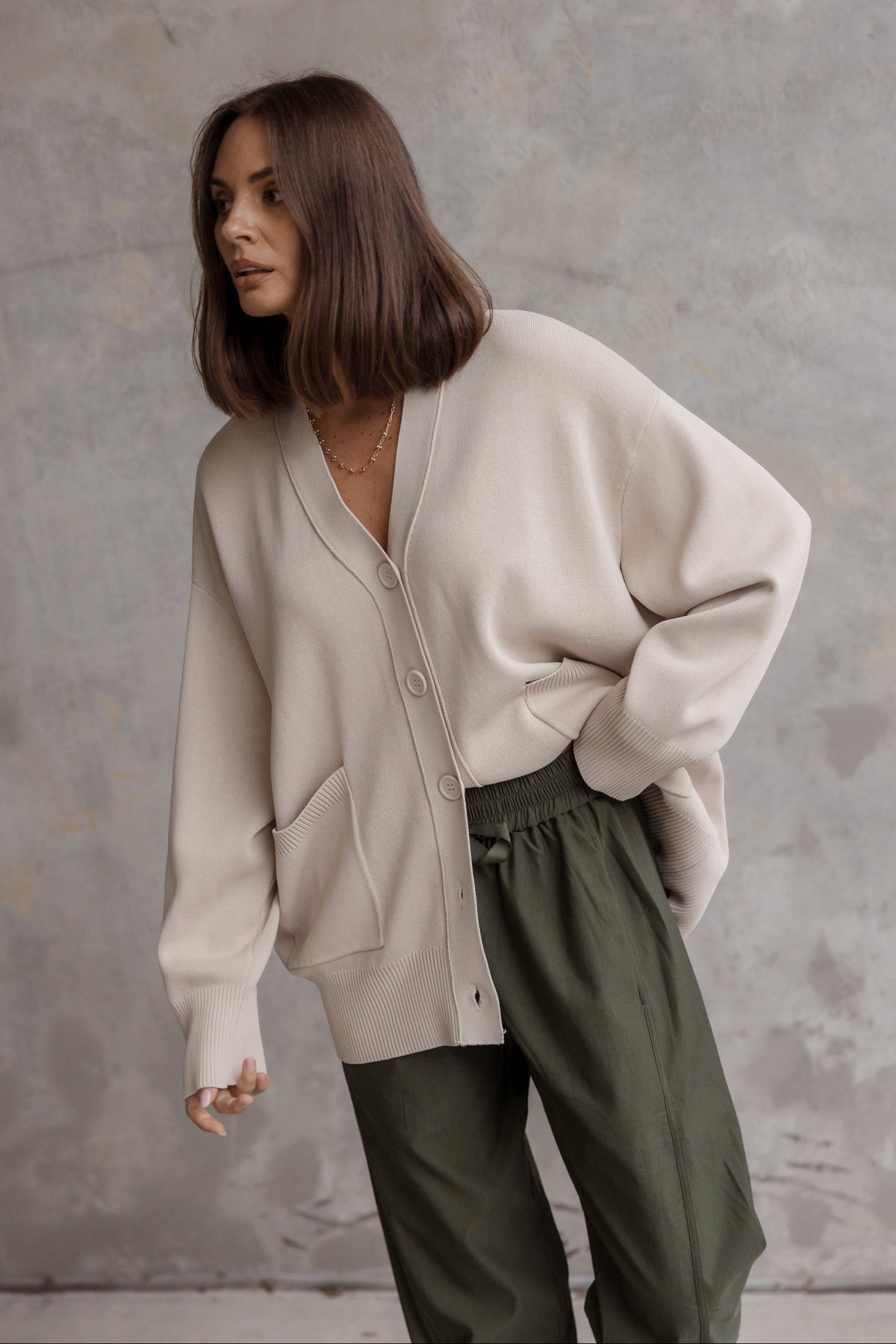 AMAIS Cardigan Stone