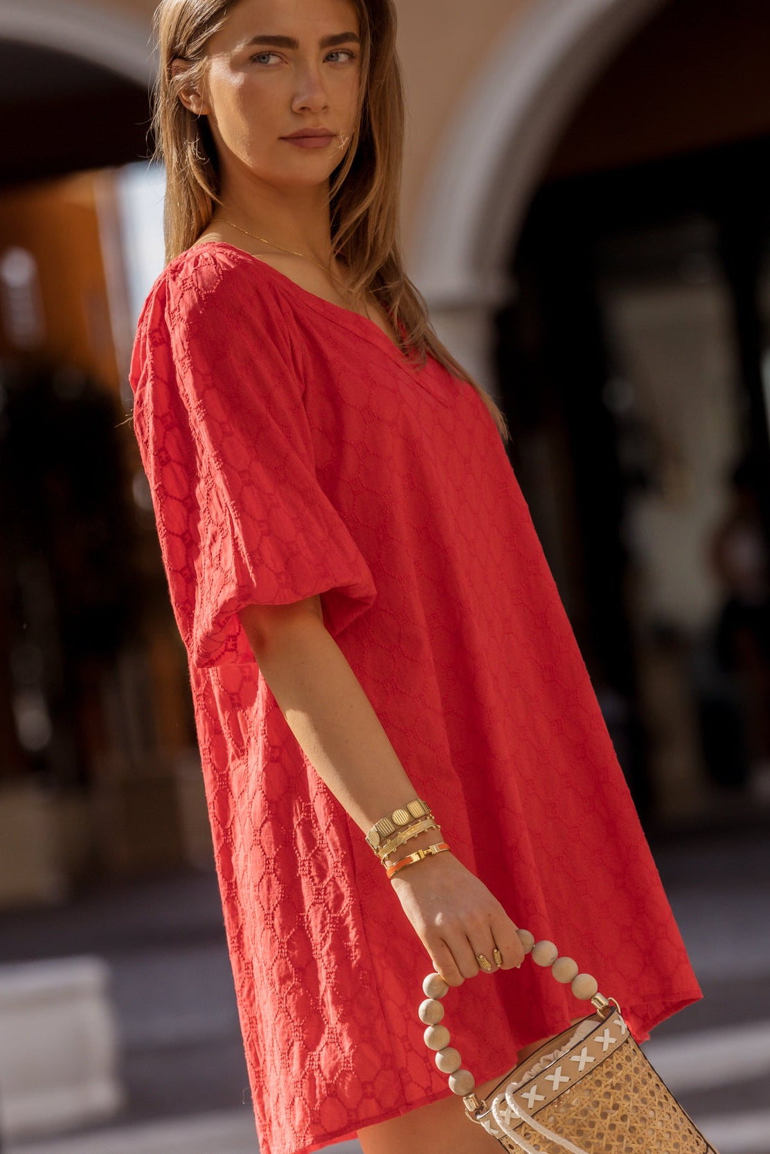 LUMA Mini Dress Red