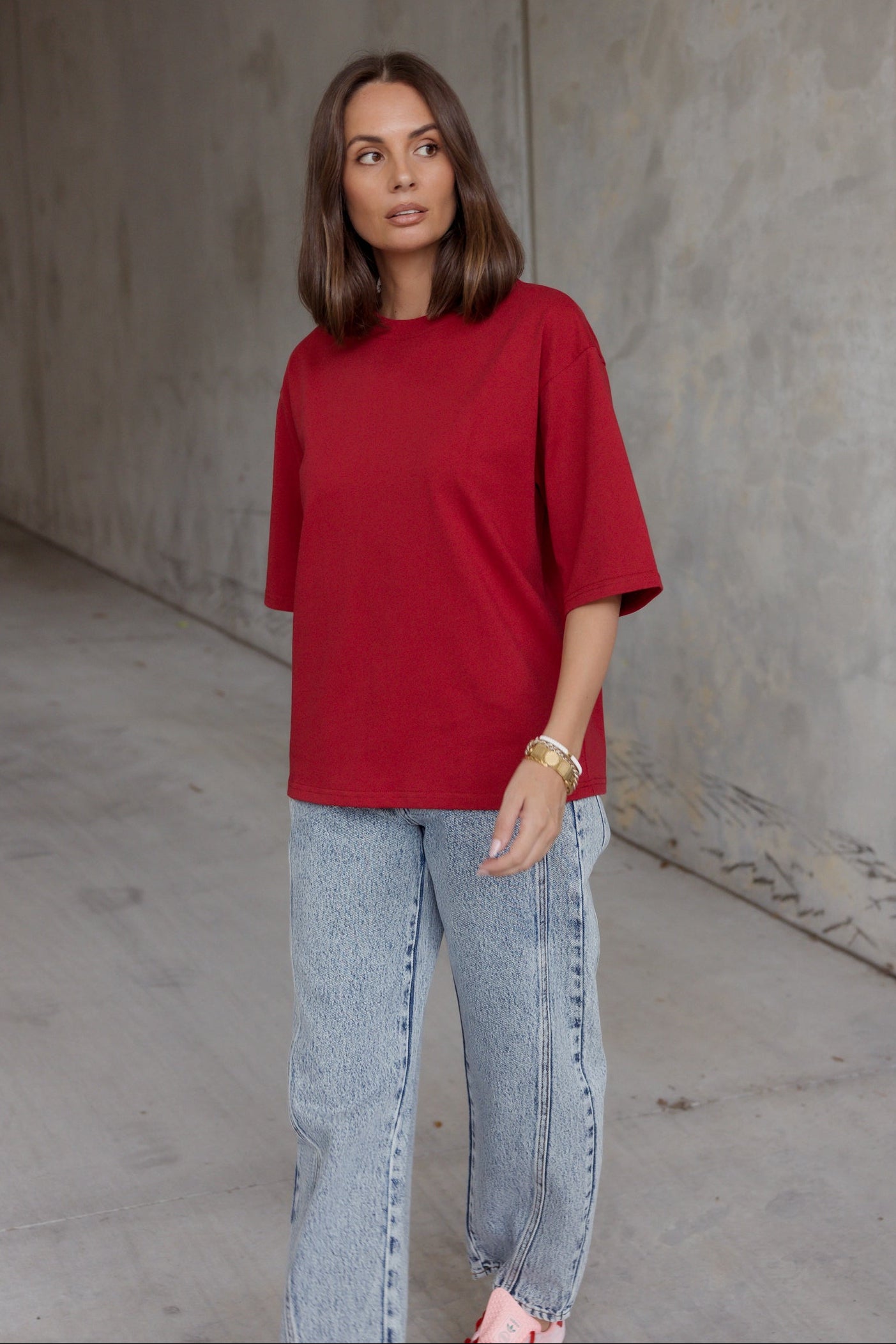 ZURI T-Shirt Cherry Red