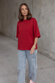 ZURI T-Shirt Cherry Red