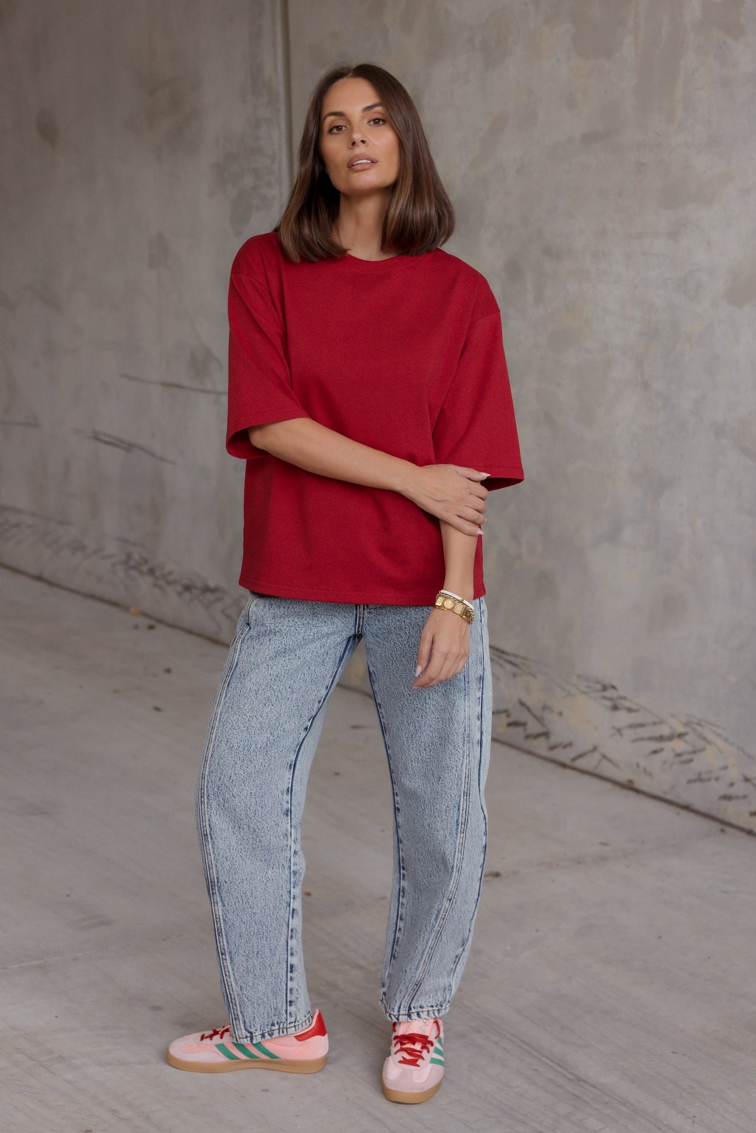 ZURI T-Shirt Cherry Red