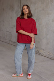 ZURI T-Shirt Cherry Red