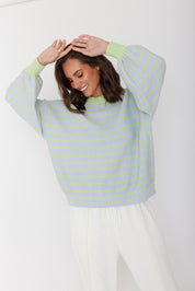 OLIVER Knit Jumper Mint Stripe