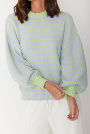 OLIVER Knit Jumper Mint Stripe