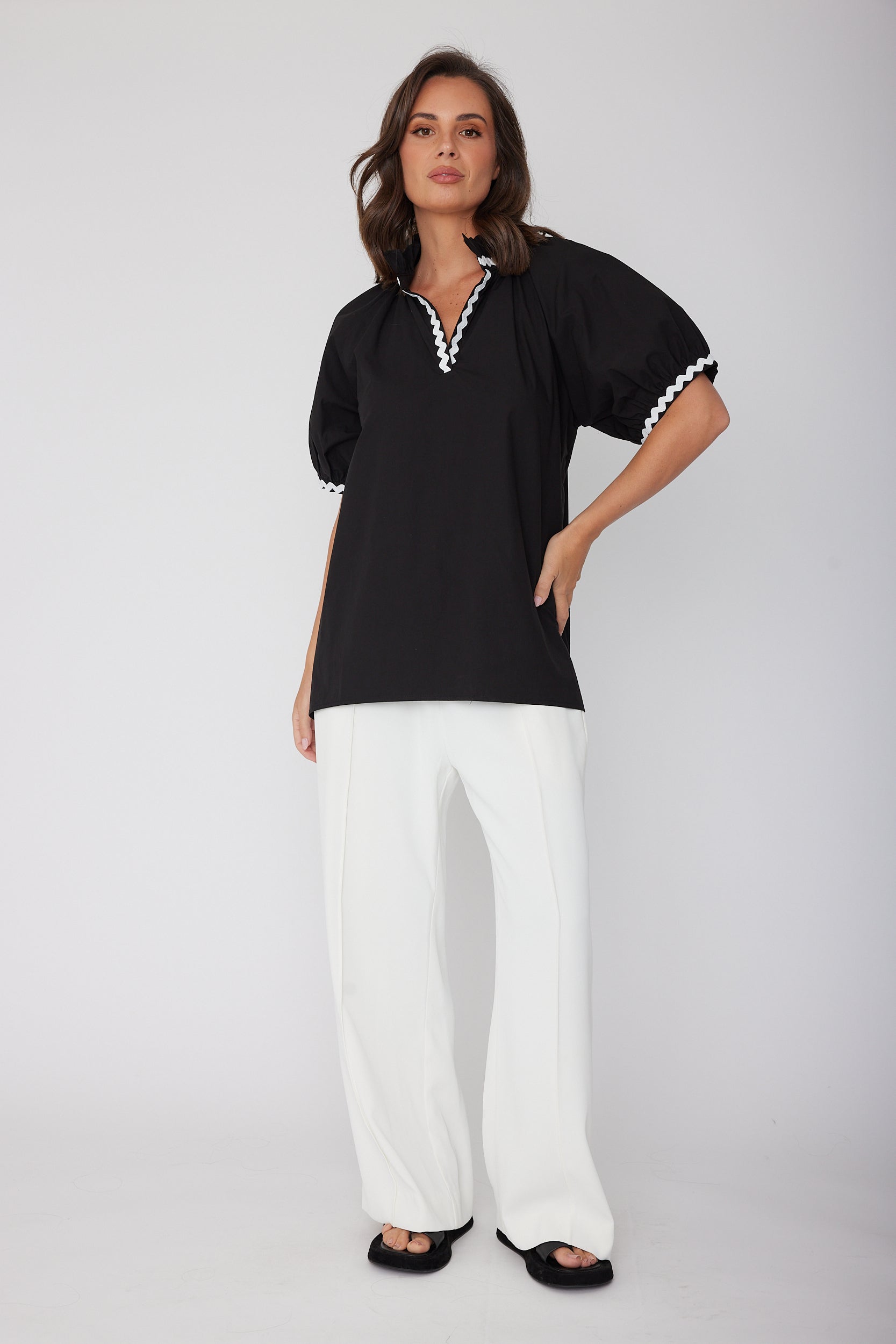 PRESTO WAVE Blouse Black