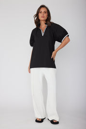 PRESTO WAVE Blouse Black