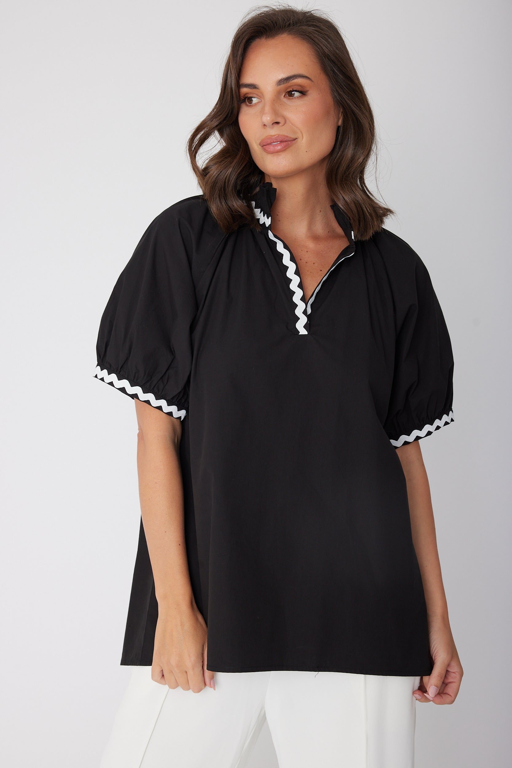 PRESTO WAVE Blouse Black