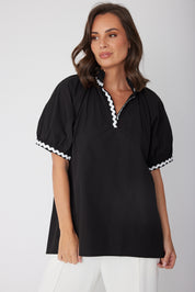 PRESTO WAVE Blouse Black