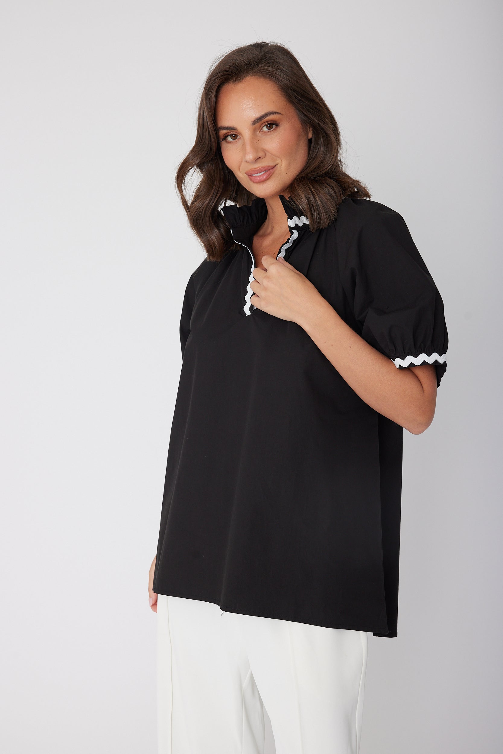 PRESTO WAVE Blouse Black