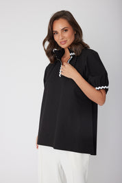 PRESTO WAVE Blouse Black
