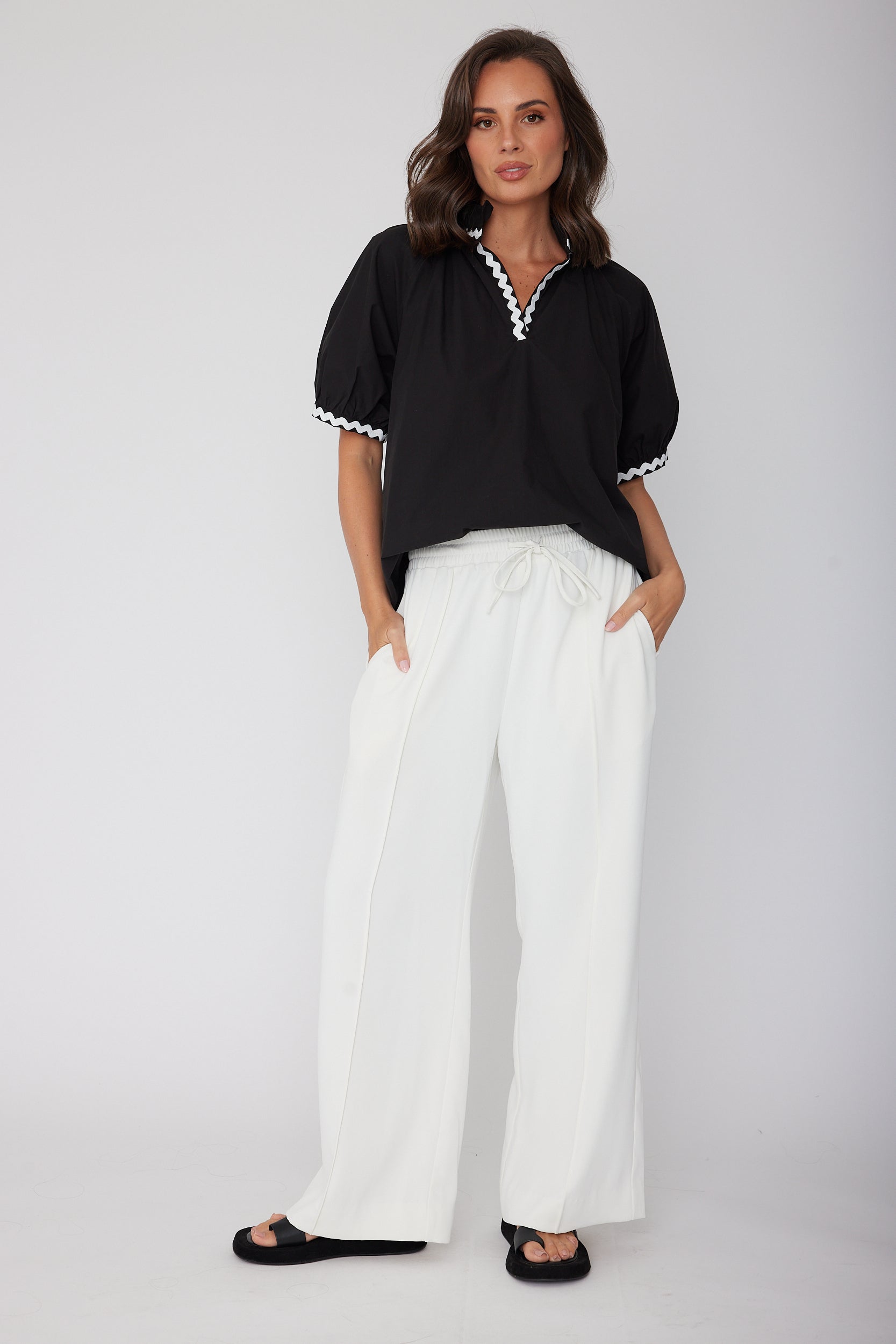 PRESTO WAVE Blouse Black