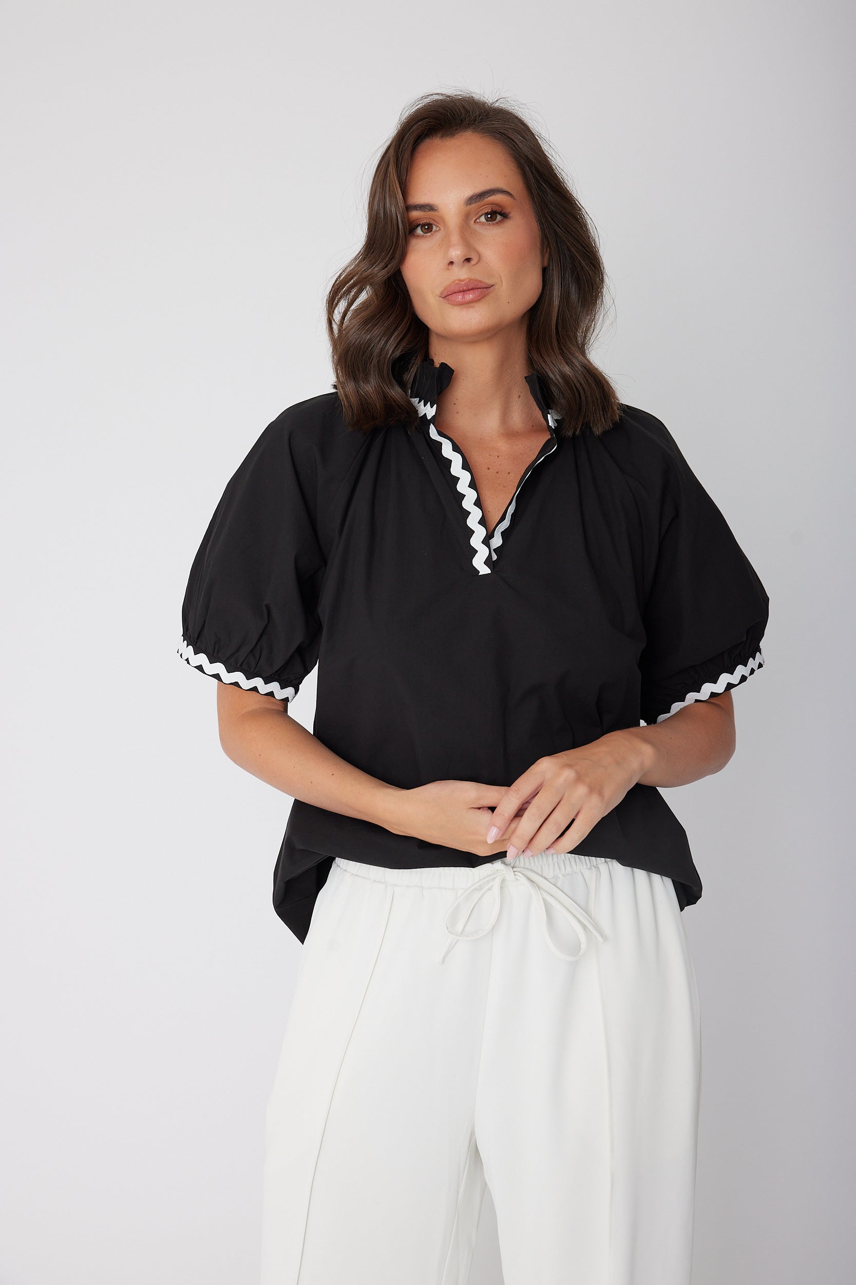 PRESTO WAVE Blouse Black