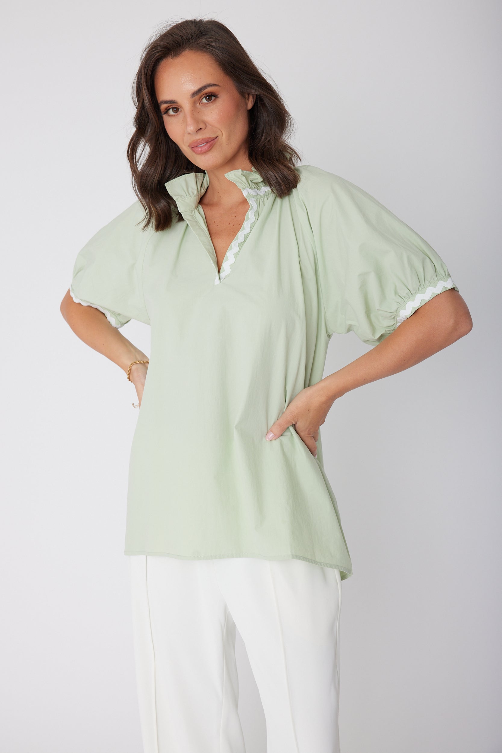 PRESTO WAVE Blouse Sage