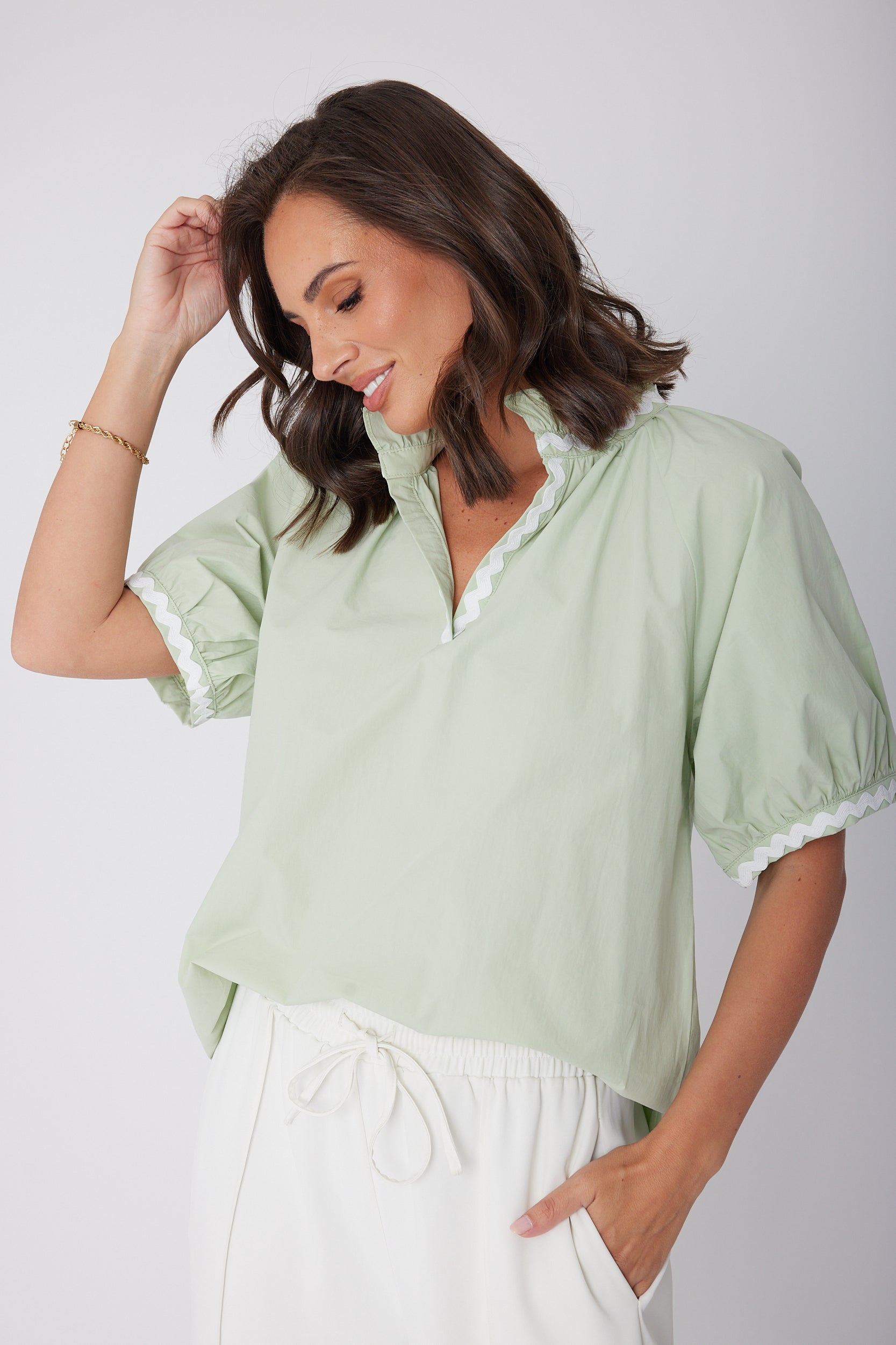 PRESTO WAVE Blouse Sage