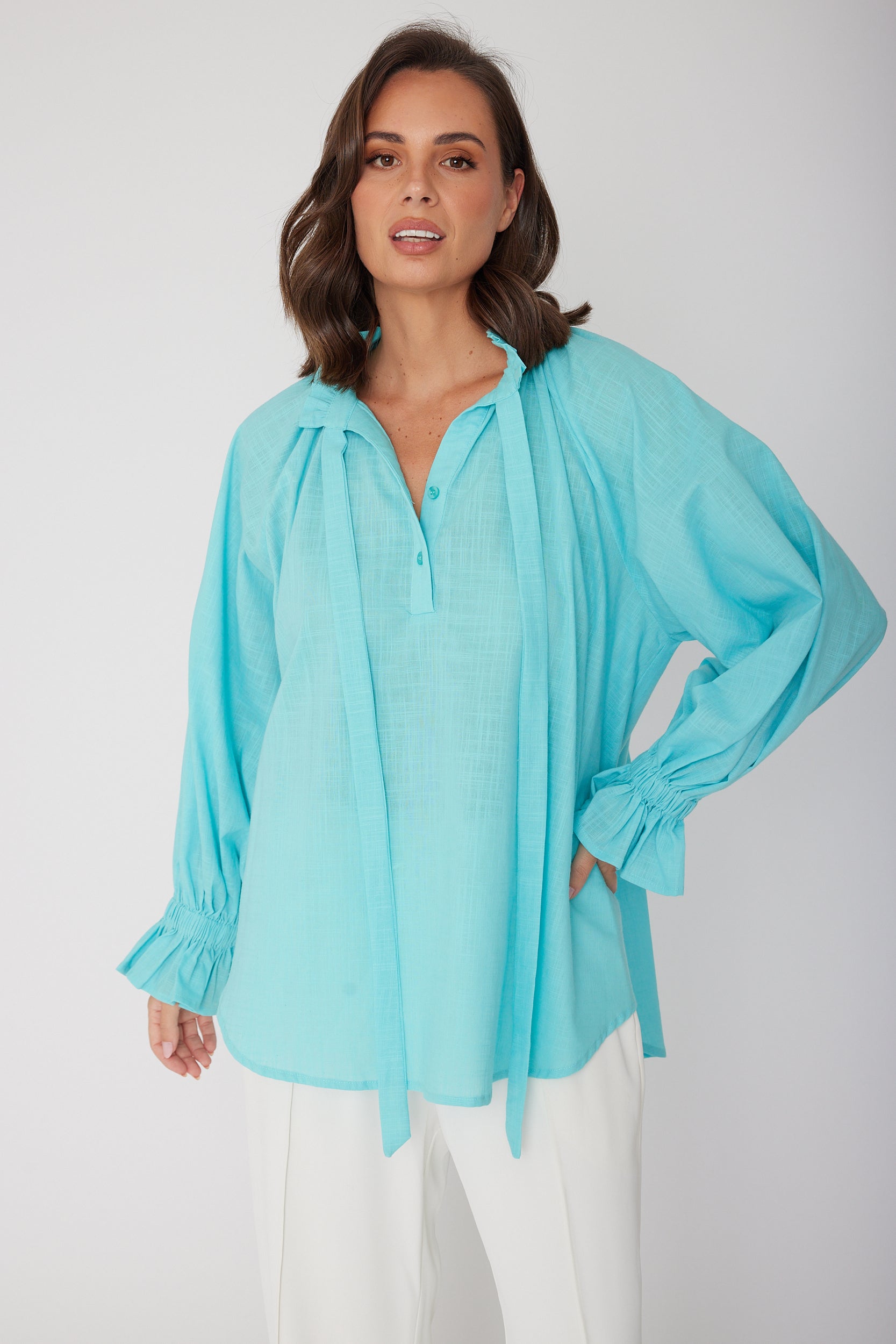 DANILL Blouse Aqua