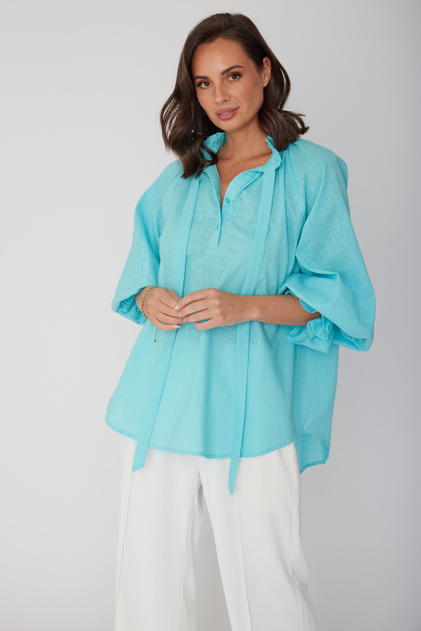 DANILL Blouse Aqua