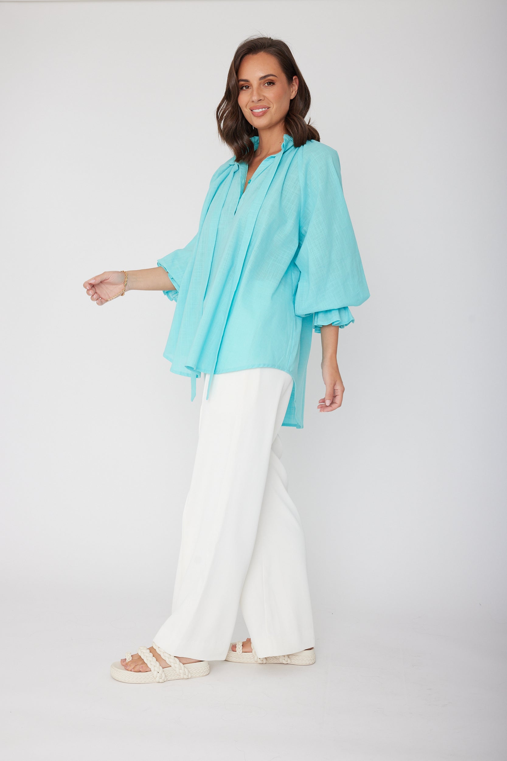 DANILL Blouse Aqua