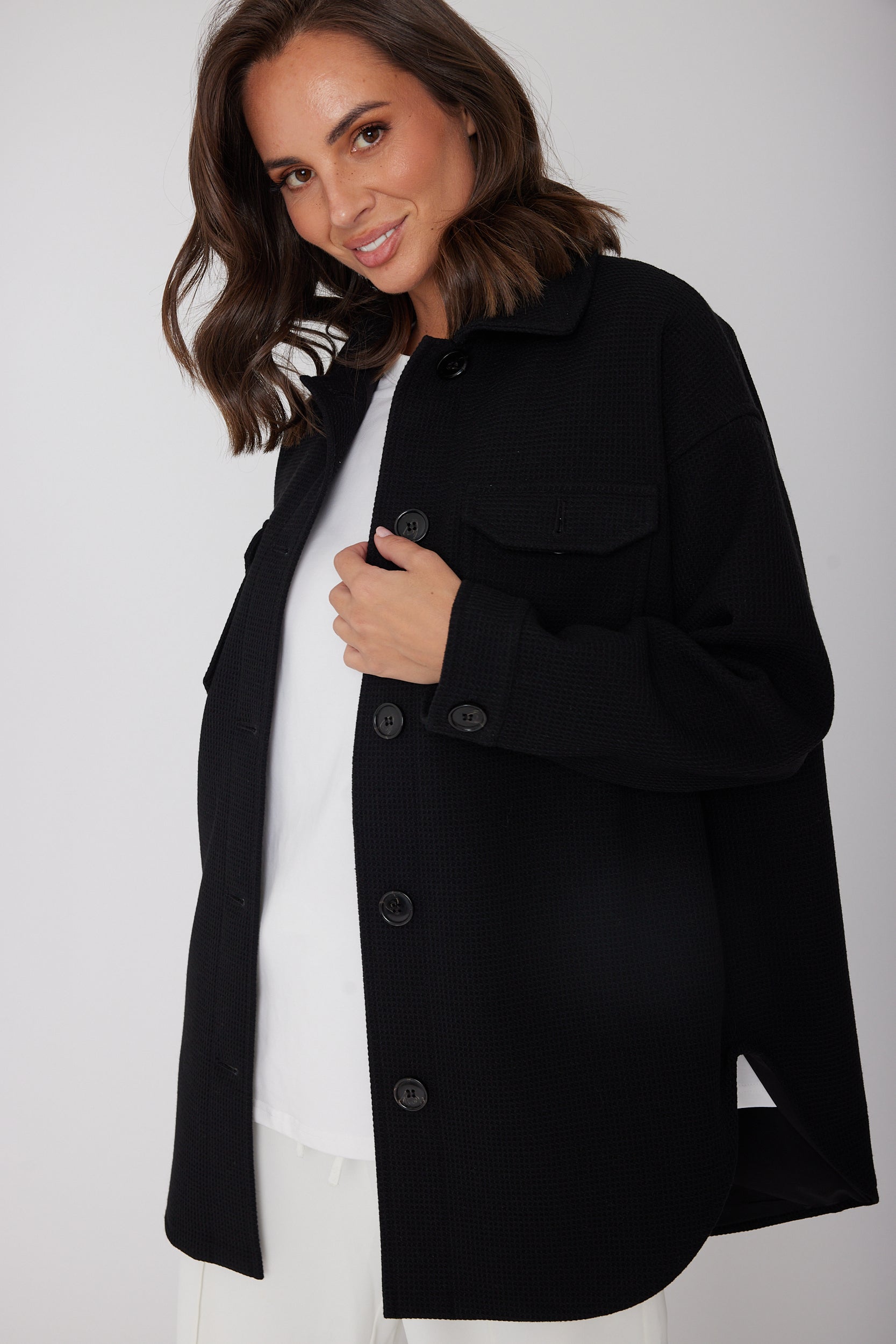EAGLE Shacket Jacket Black