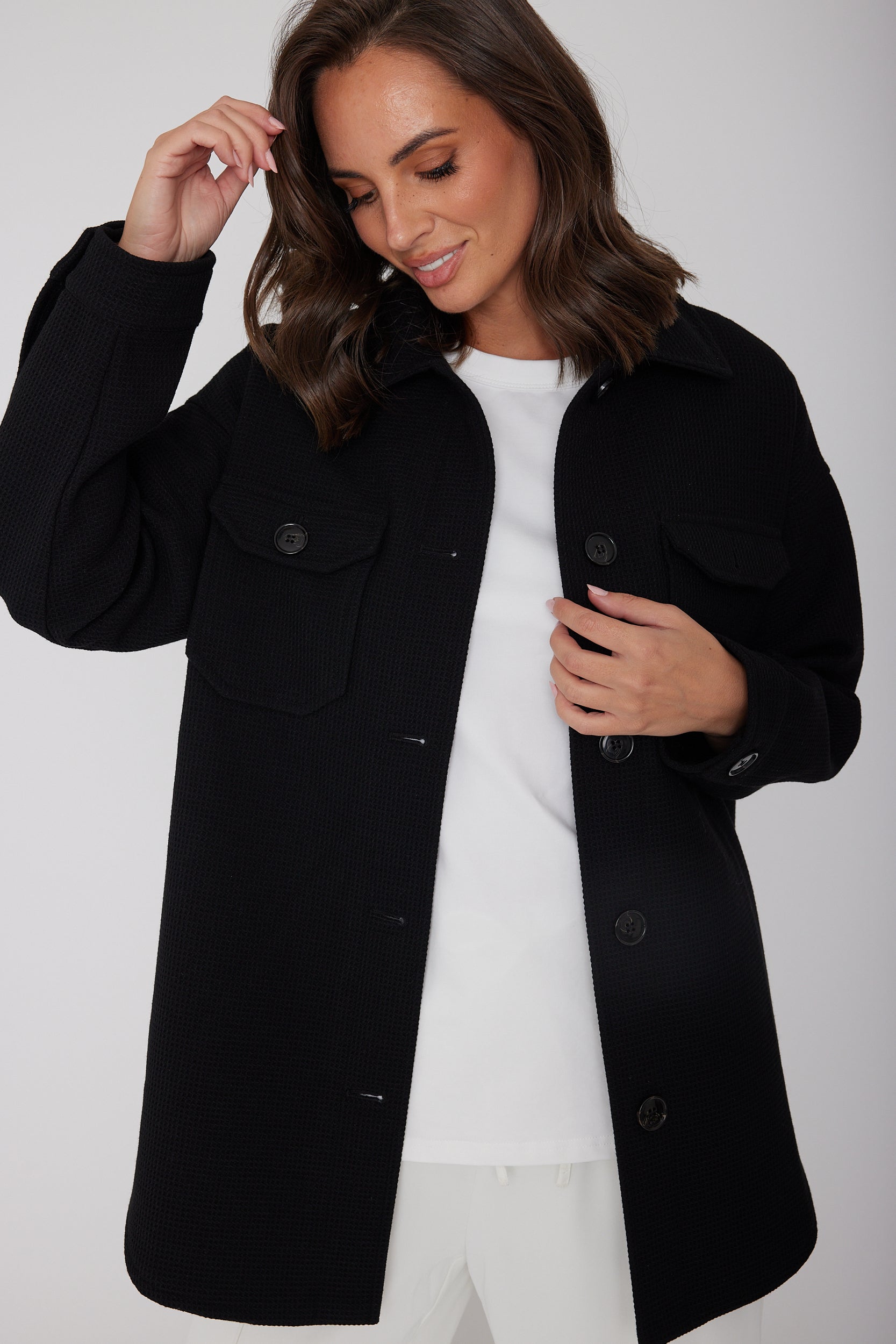 EAGLE Shacket Jacket Black