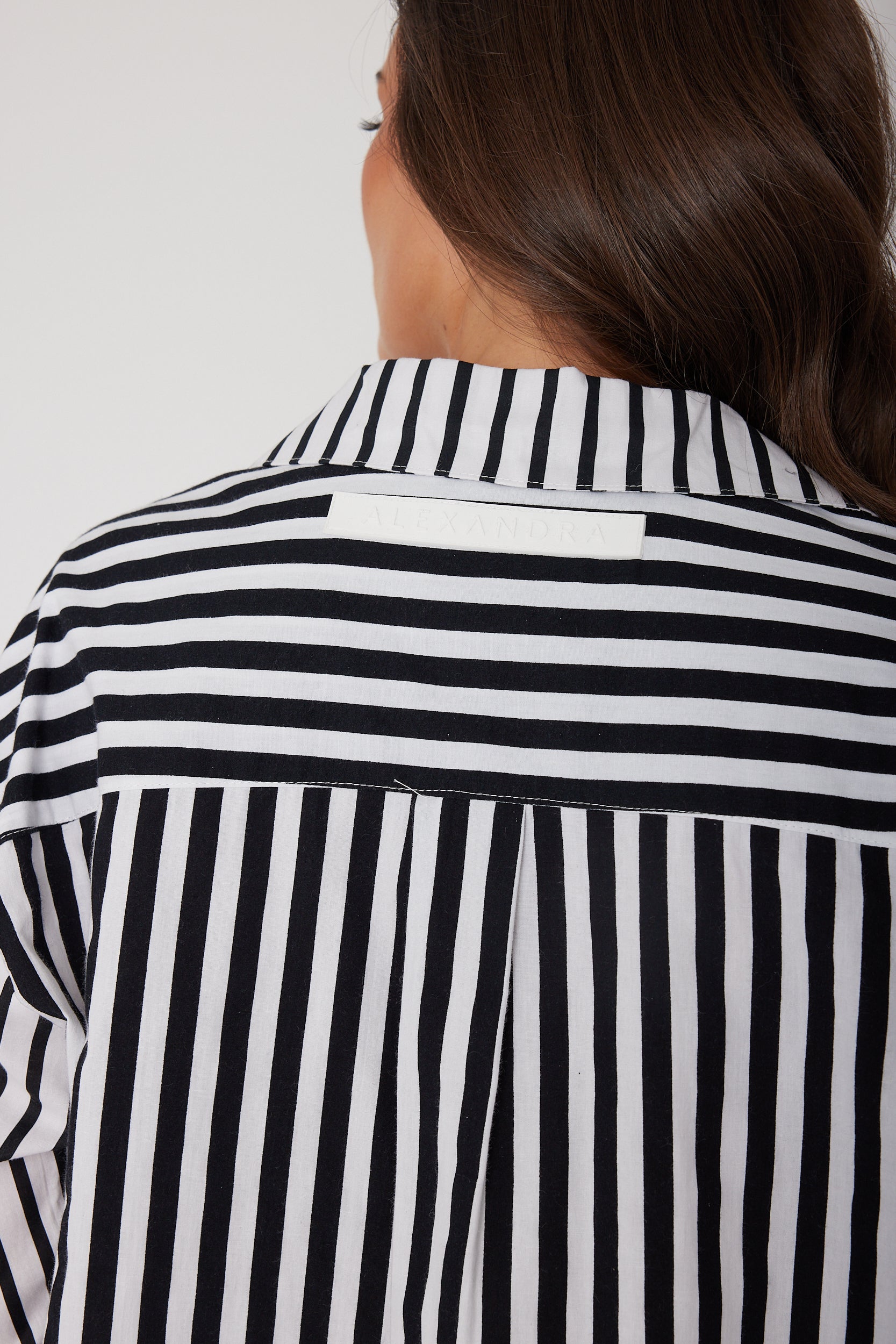 AUSTIN Shirt Mixed Stripe Black