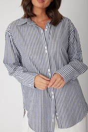 AUSTIN Shirt Navy Stripe