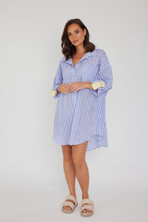 IZZY Dress Chequer Lilac