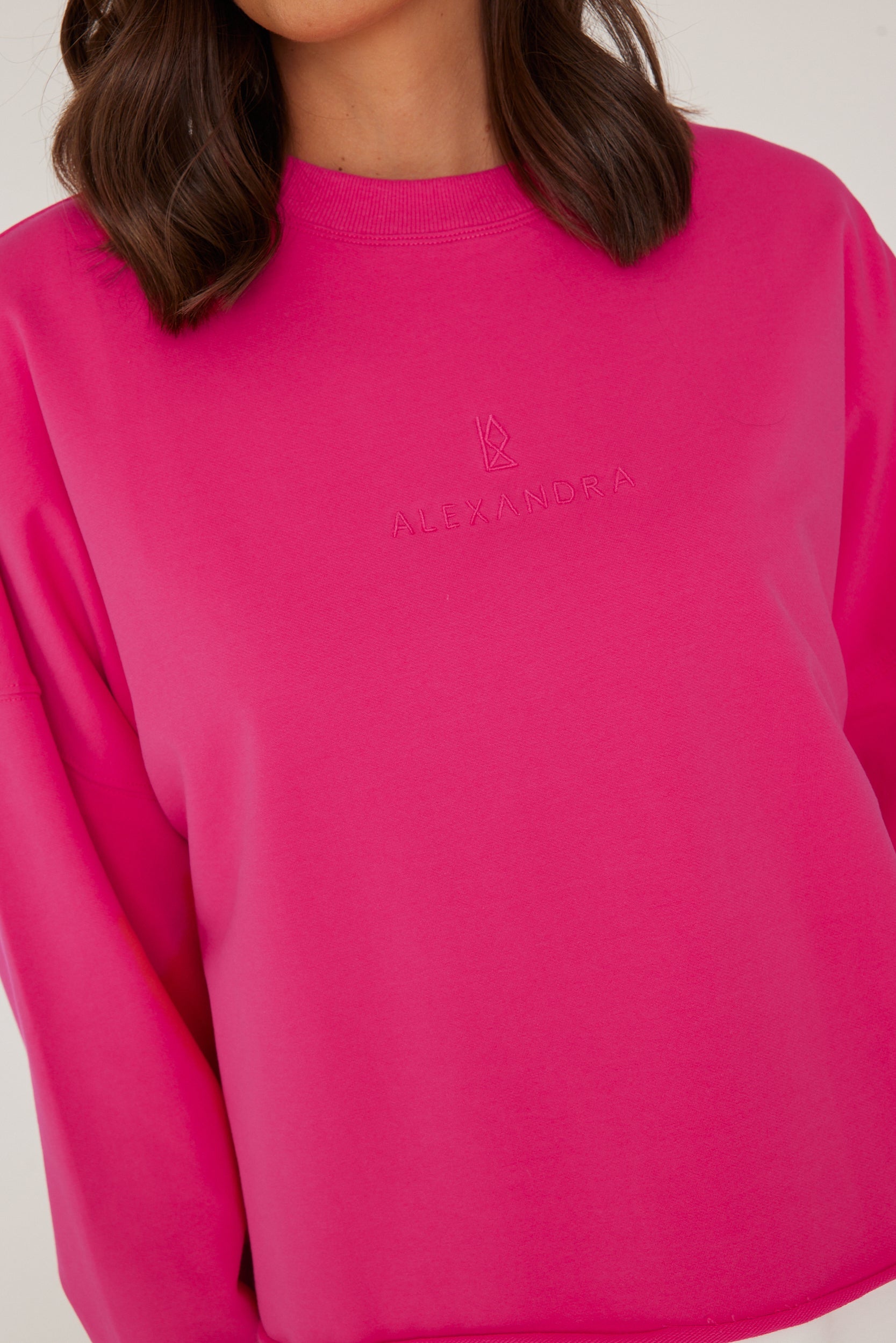 トップス ALEXIA STAM Logo Crew Neck Tee pink トップス ALEXIA STAM Logo Crew Neck Tee pink Logo Crew Neck
