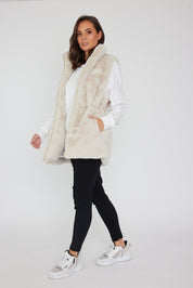 DUKE Faux Vest Sand
