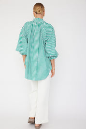 DANILL Blouse Green Stripe