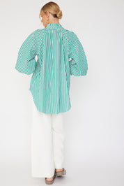 DANILL Blouse Green Stripe