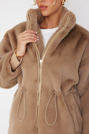RAFFERTY Faux Jacket Hazelnut