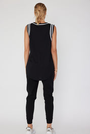 JOBAK Singlet Black & White
