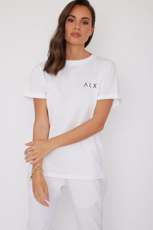 Λ L X Crew T-Shirt White