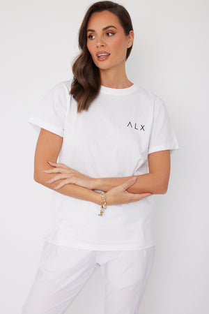 Λ L X Crew T-Shirt White