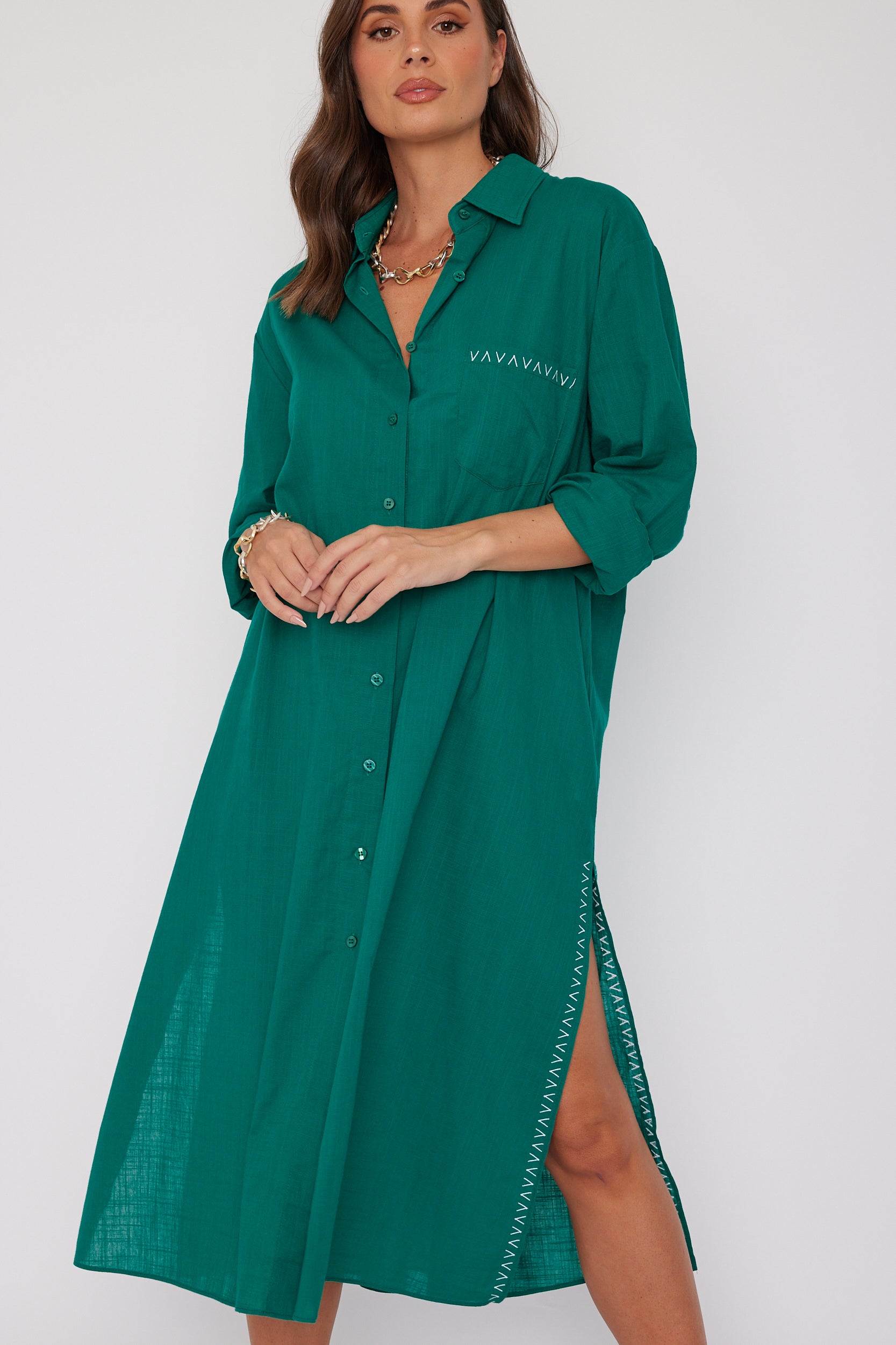 OSKO Dress Emerald