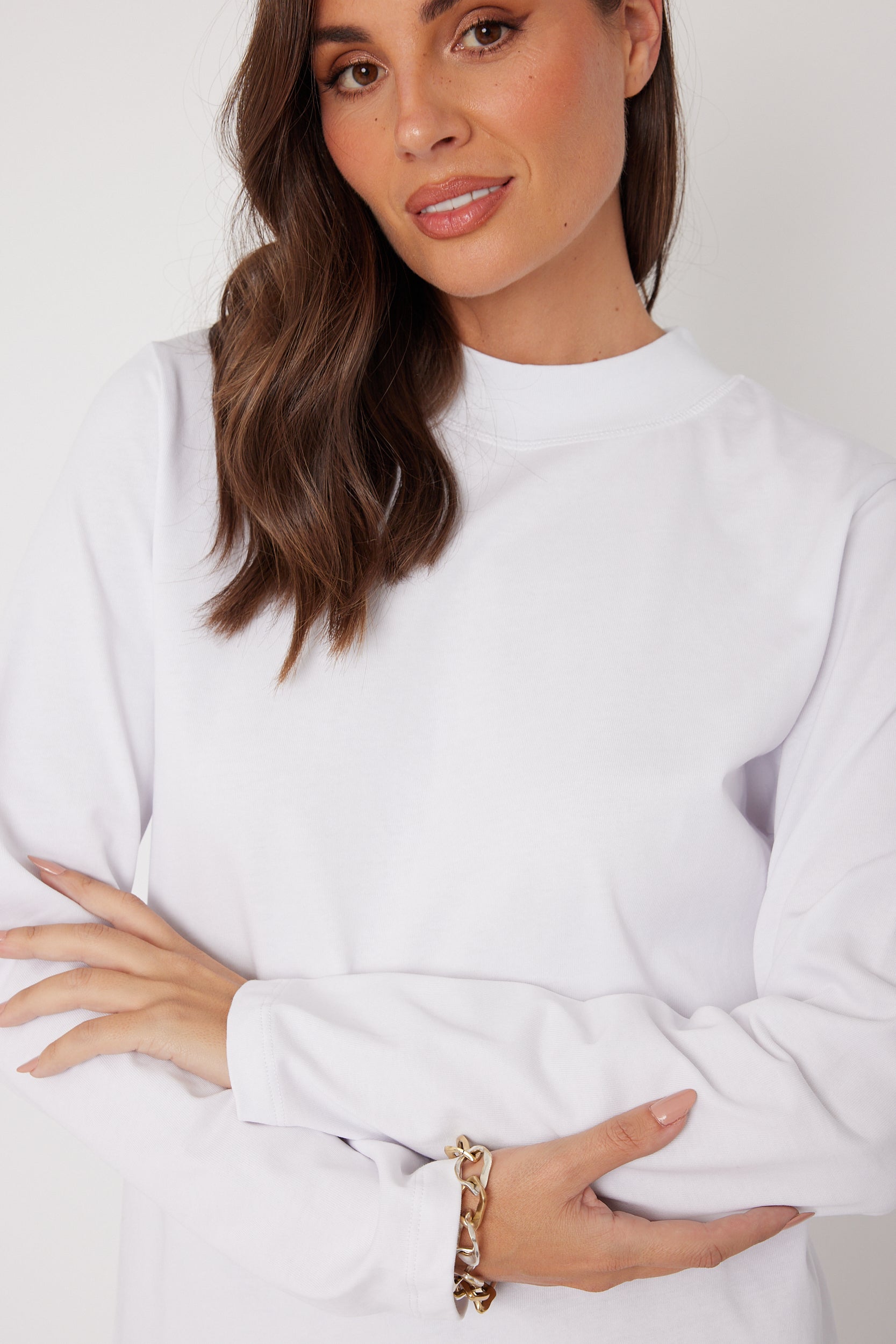 RUBY LONG SLEEVE White