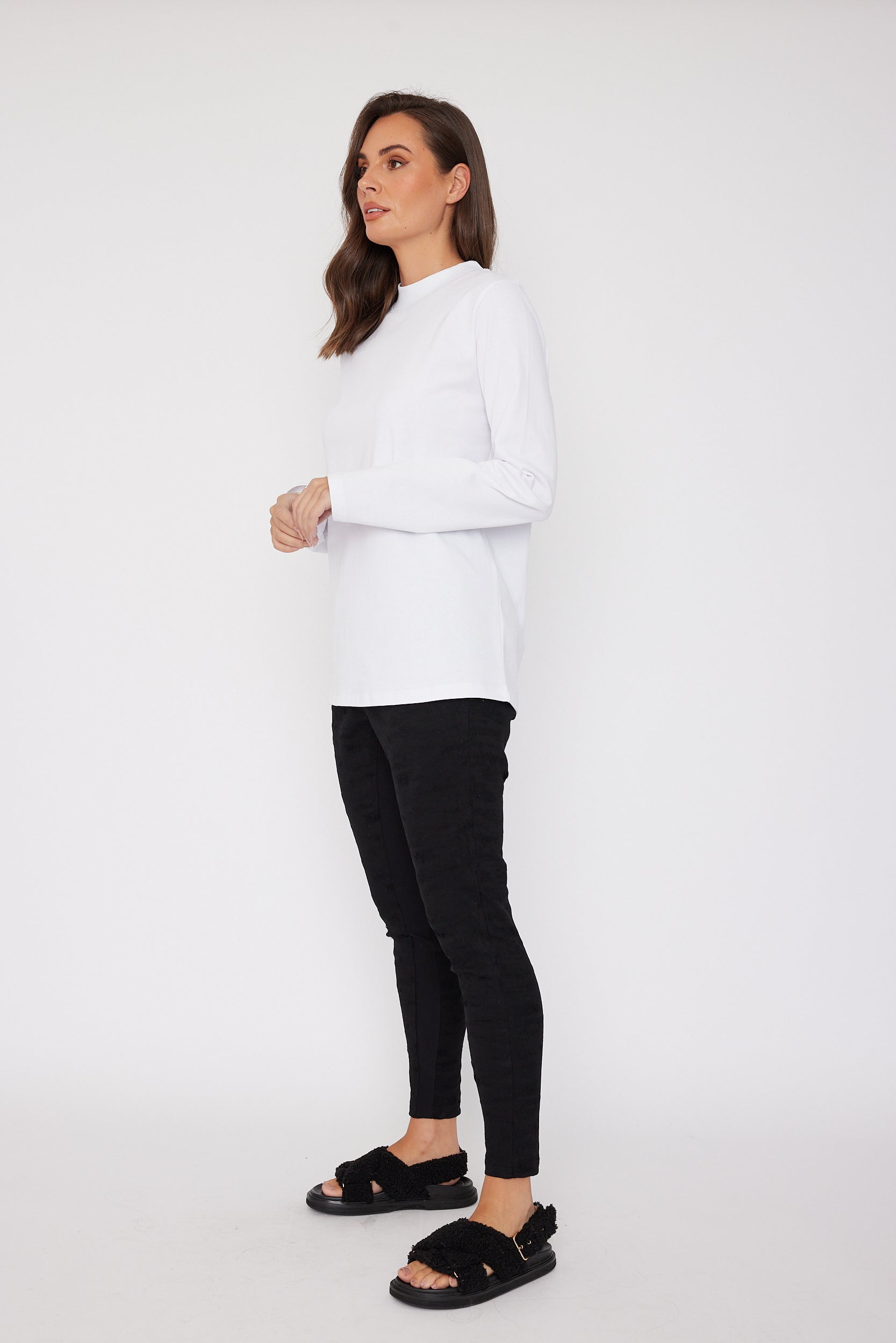 RUBY LONG SLEEVE White