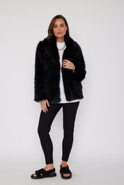 JUJU Faux Jacket Black