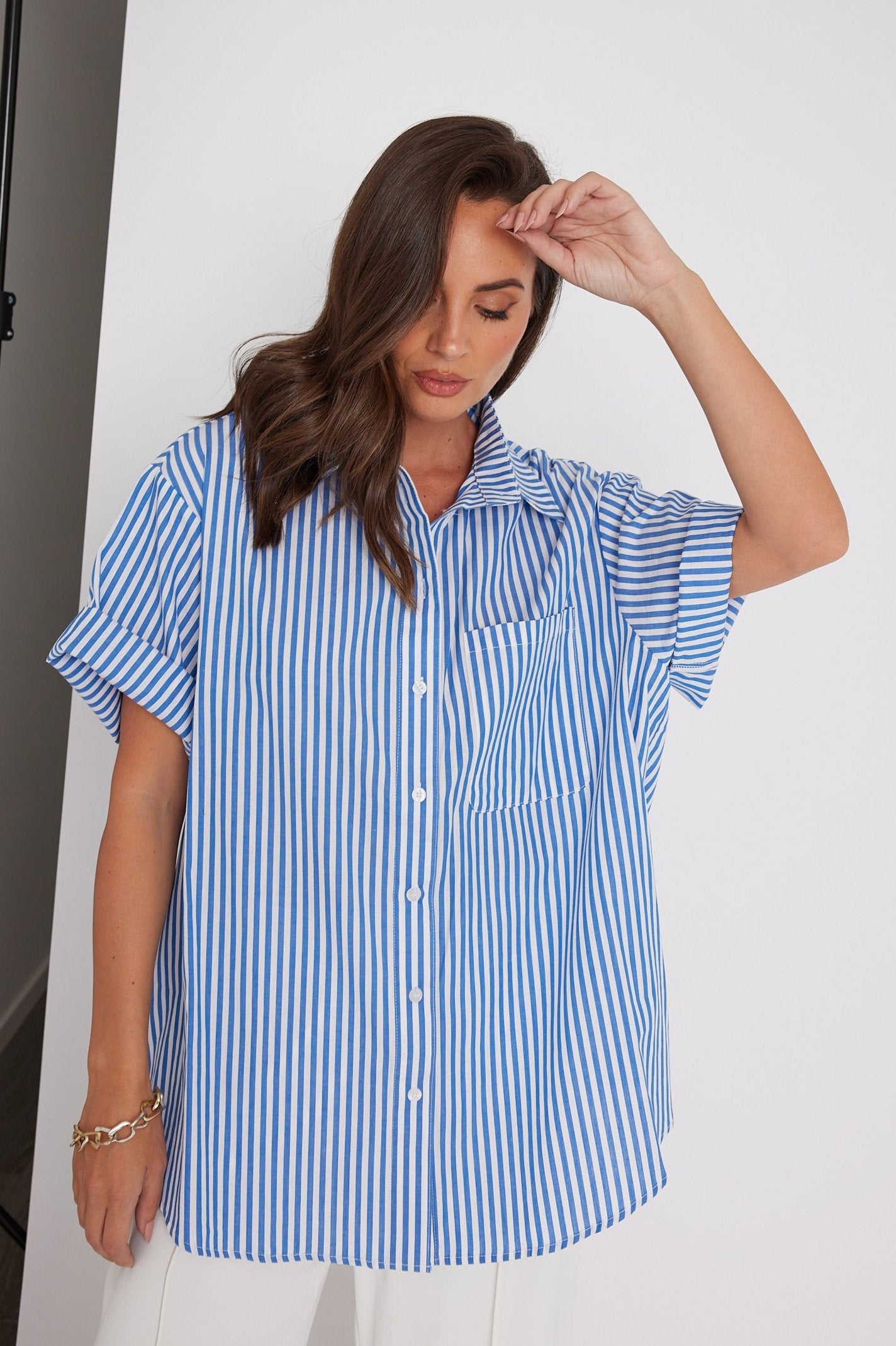 ROGUE Shirt Blue Stripe