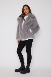 JUJU Faux Jacket Grey