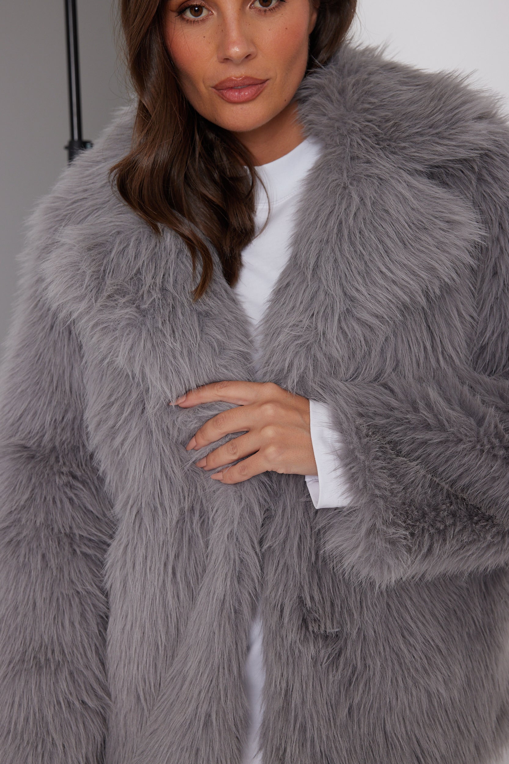 JUJU Faux Jacket Grey