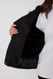 LENNOX Faux Jacket Black