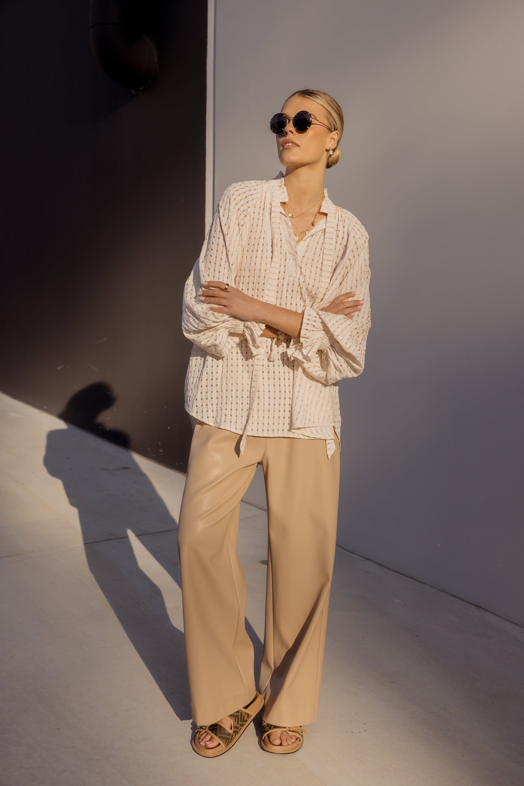 ROLLO Vegan Pants Beige