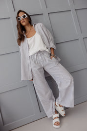 SPLINTA Pants White Stripe