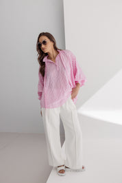 DANILL Blouse Chequer Pink
