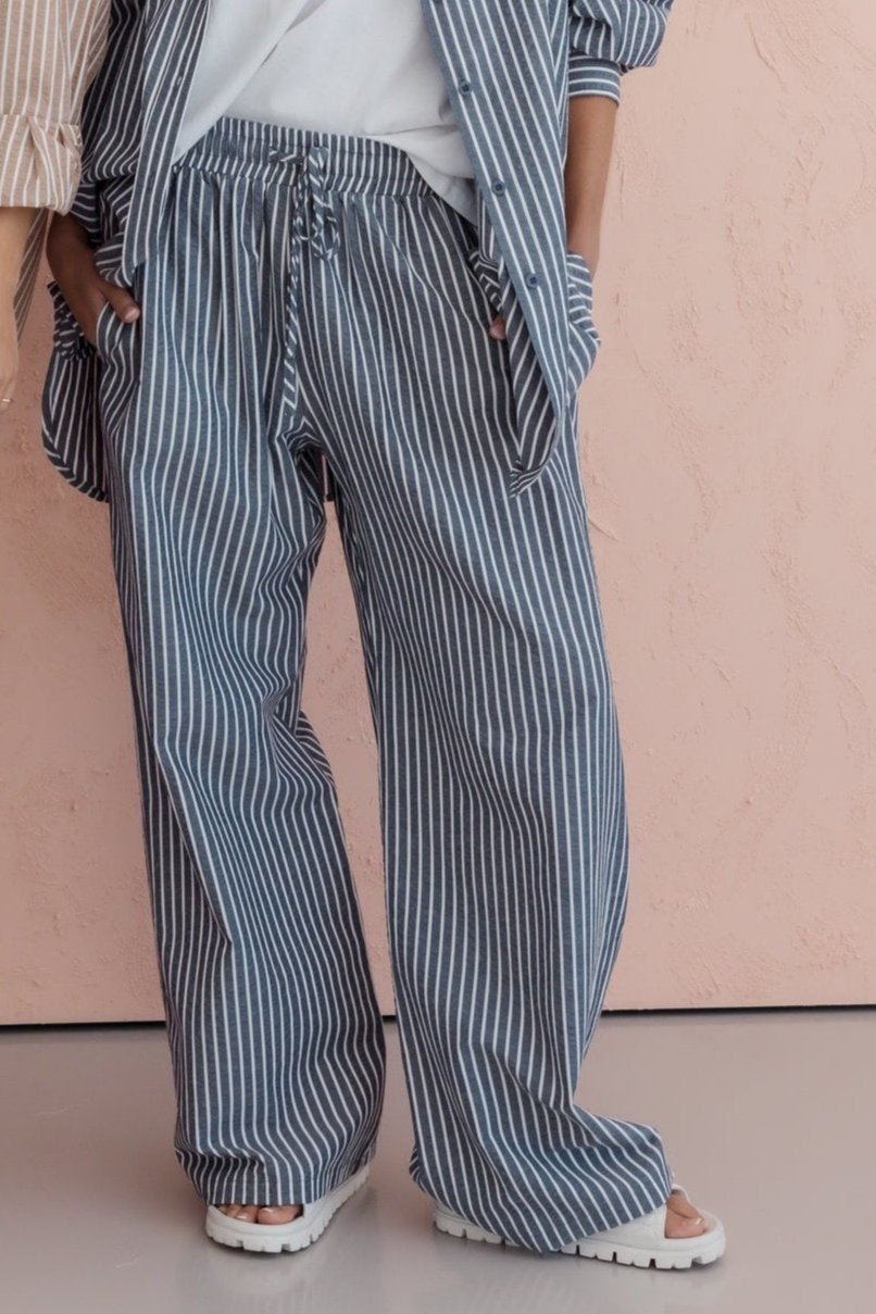 SPLINTA Pants Blue Stripe