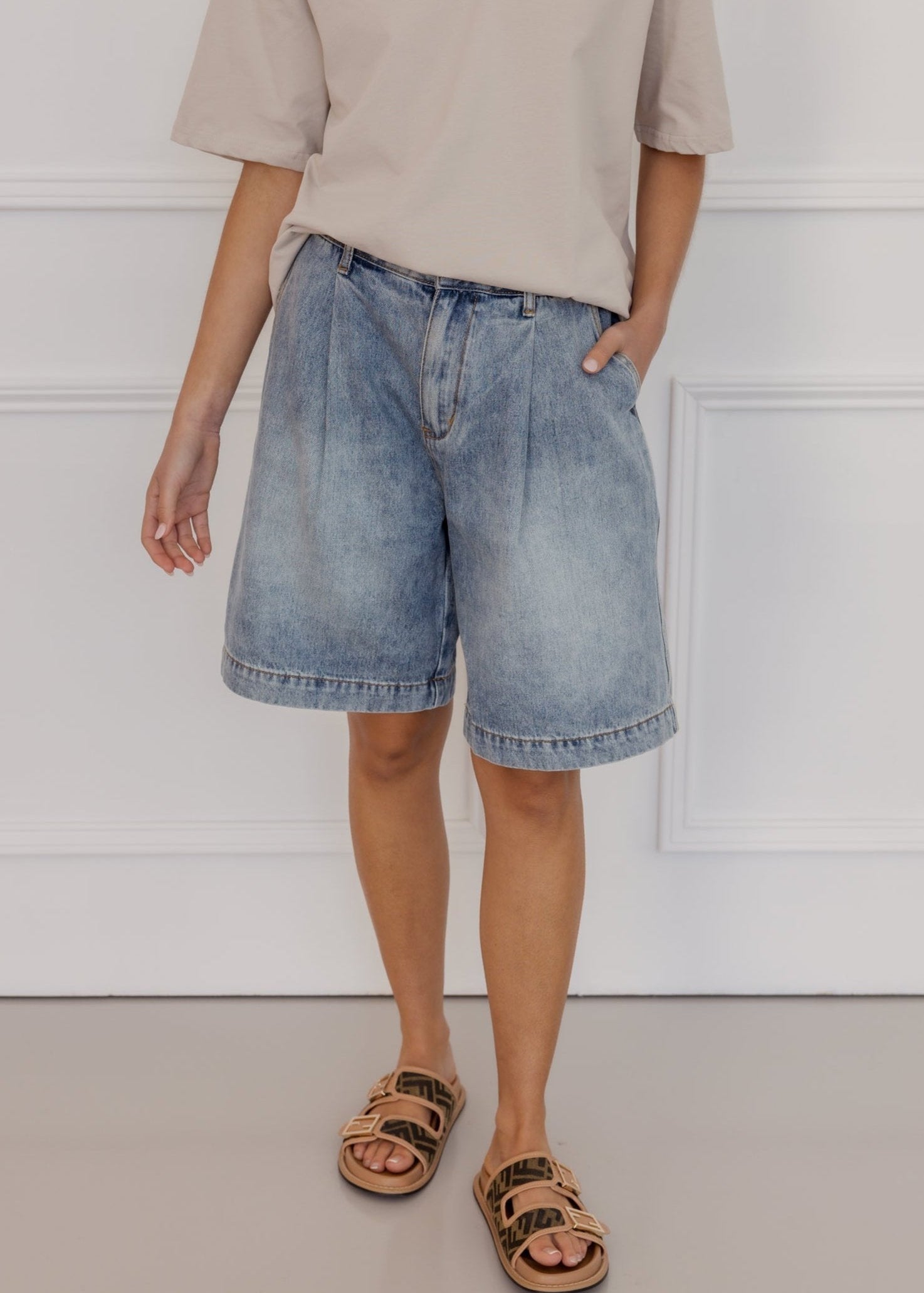 HARVEY Shorts Black Denim
