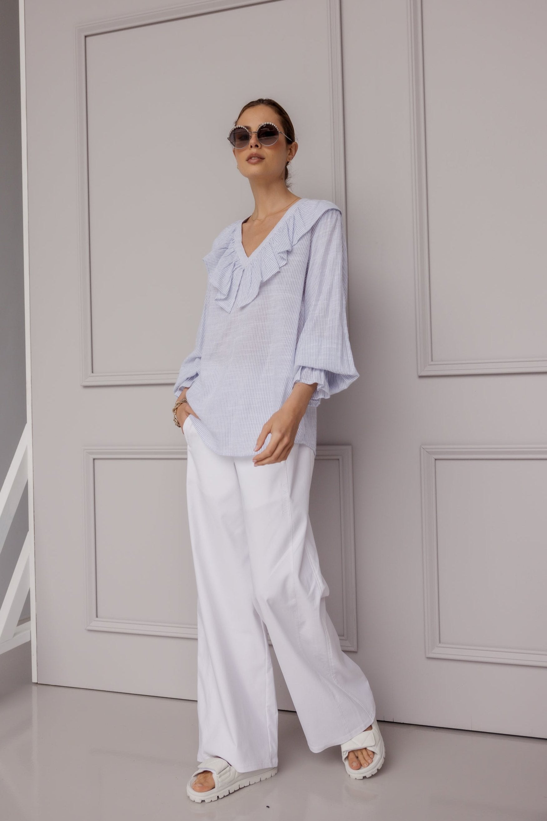 BILLY Blouse Blue Stripe